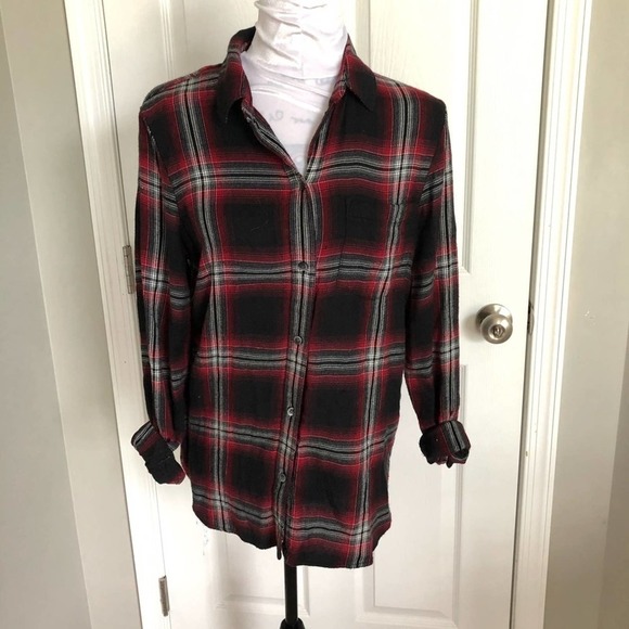MADEWELL Classic Ex-Boyfriend Shirt in Plaid Small - Picture 2 of 8